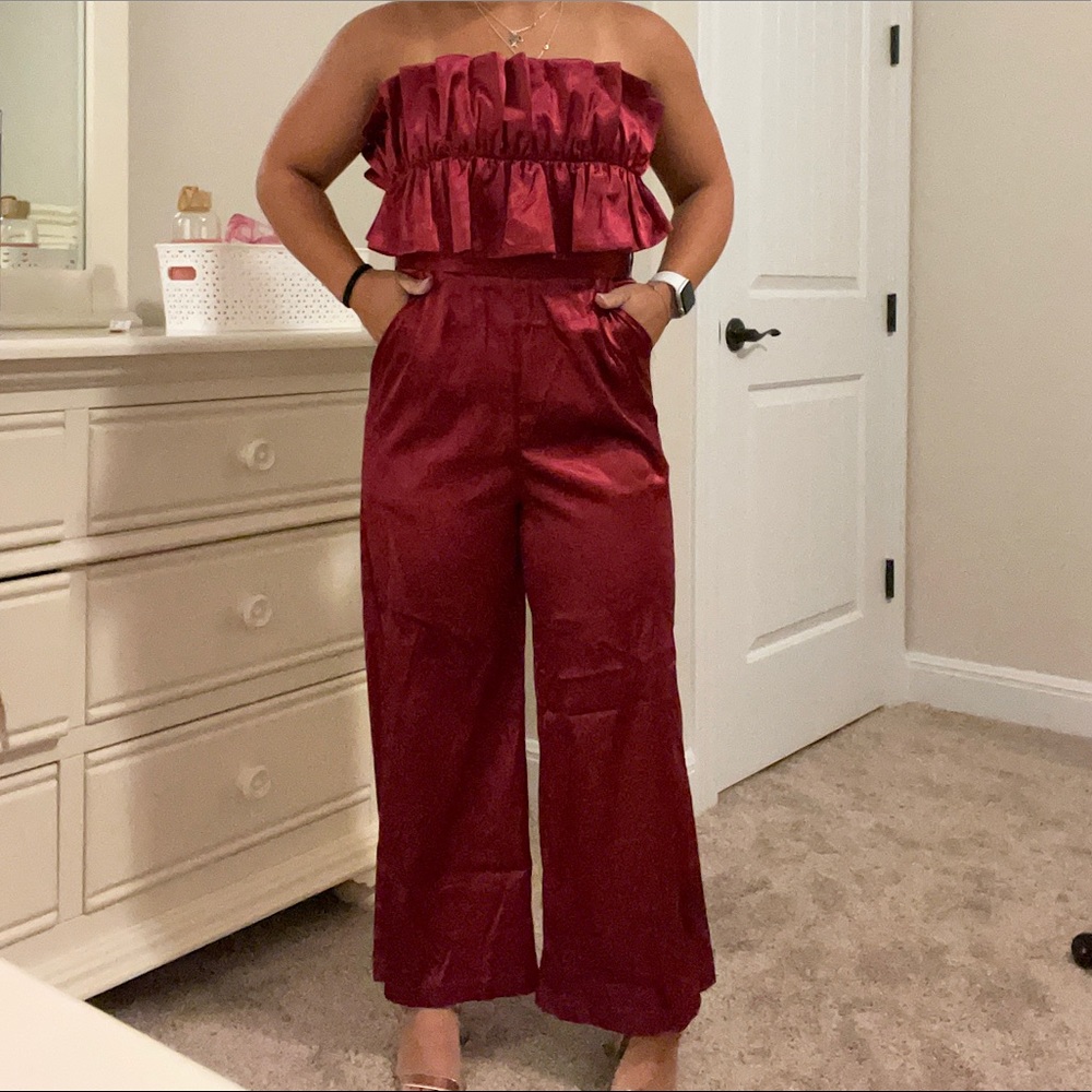 Maroon Jumpsuit New with Tags
